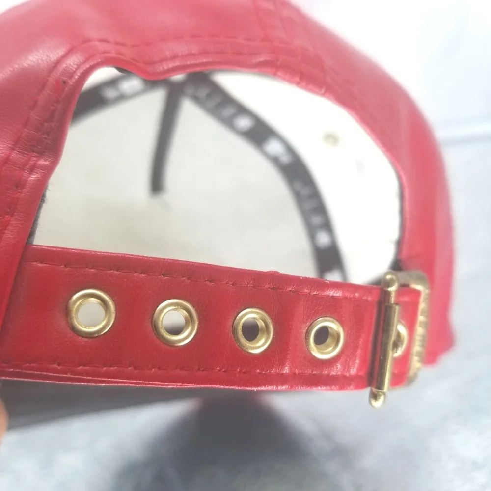 Red California Republic Smooth Faux leather hat $10 - Picture 5 of 6